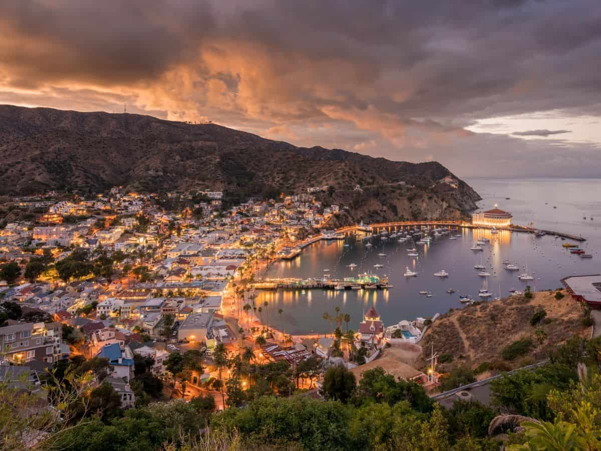 Avalon on Catalina Island, with its hillside homes, harbor full of boats, and the Mediterranean-style architecture of the casino, mirrors the beauty of Capri, Italy.